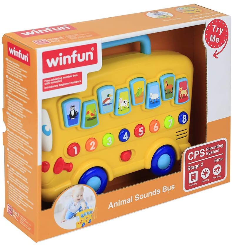 Winfun Letters And Animal Sounds Bus - Colorland Toys