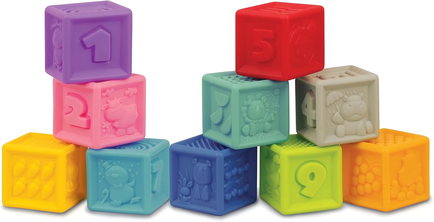 Winfun Soft and Squeezy Builder Blocks 6M+ by winfun - Colorland Toys