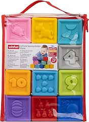 Winfun Soft and Squeezy Builder Blocks 6M+ by winfun - Colorland Toys