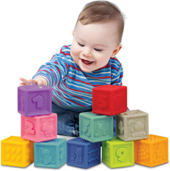 Winfun Soft and Squeezy Builder Blocks 6M+ by winfun - Colorland Toys