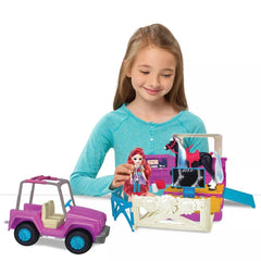 Winner's Stable Deluxe Vet Trailer Vehicle Playset 22pc 53190 - Colorland Toys