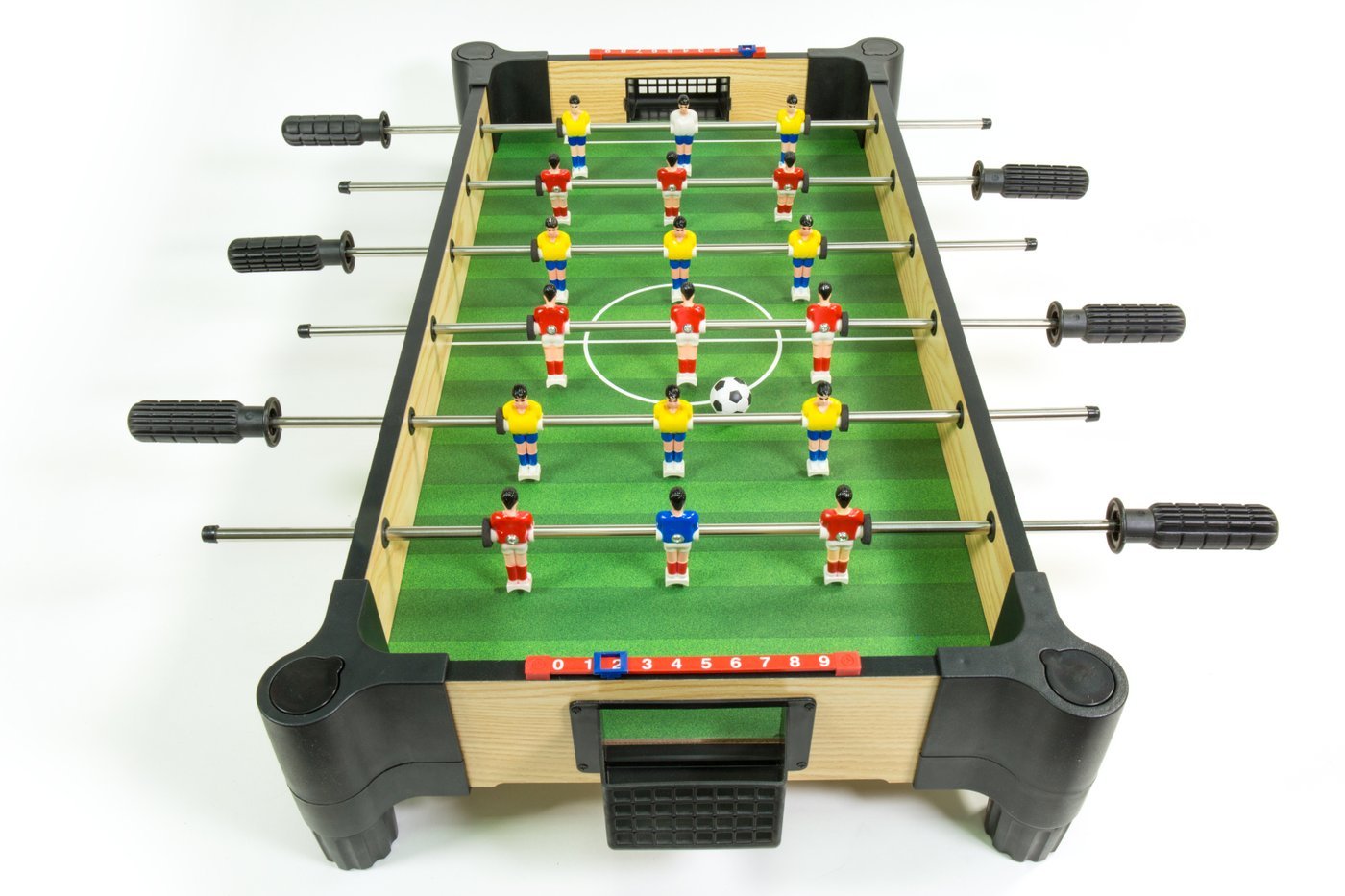 Wood Tabletop Football Foosball or Soccer with Elevated Surface MA3150 - Colorland Toys