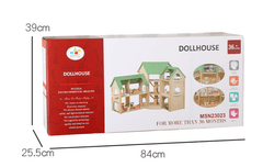 Wooden Dollhouse Green MSN23023 - Colorland Toys