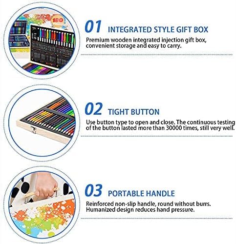 Wooden Stationary Set 180Pieces TY222 - 30 - Colorland Toys