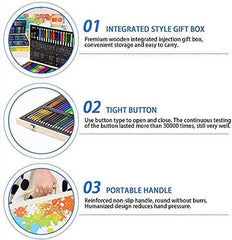 Wooden Stationary Set 180Pieces TY222 - 30 - Colorland Toys