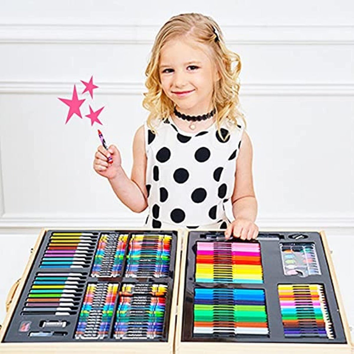 Wooden Stationary Set 180Pieces TY222 - 30 - Colorland Toys