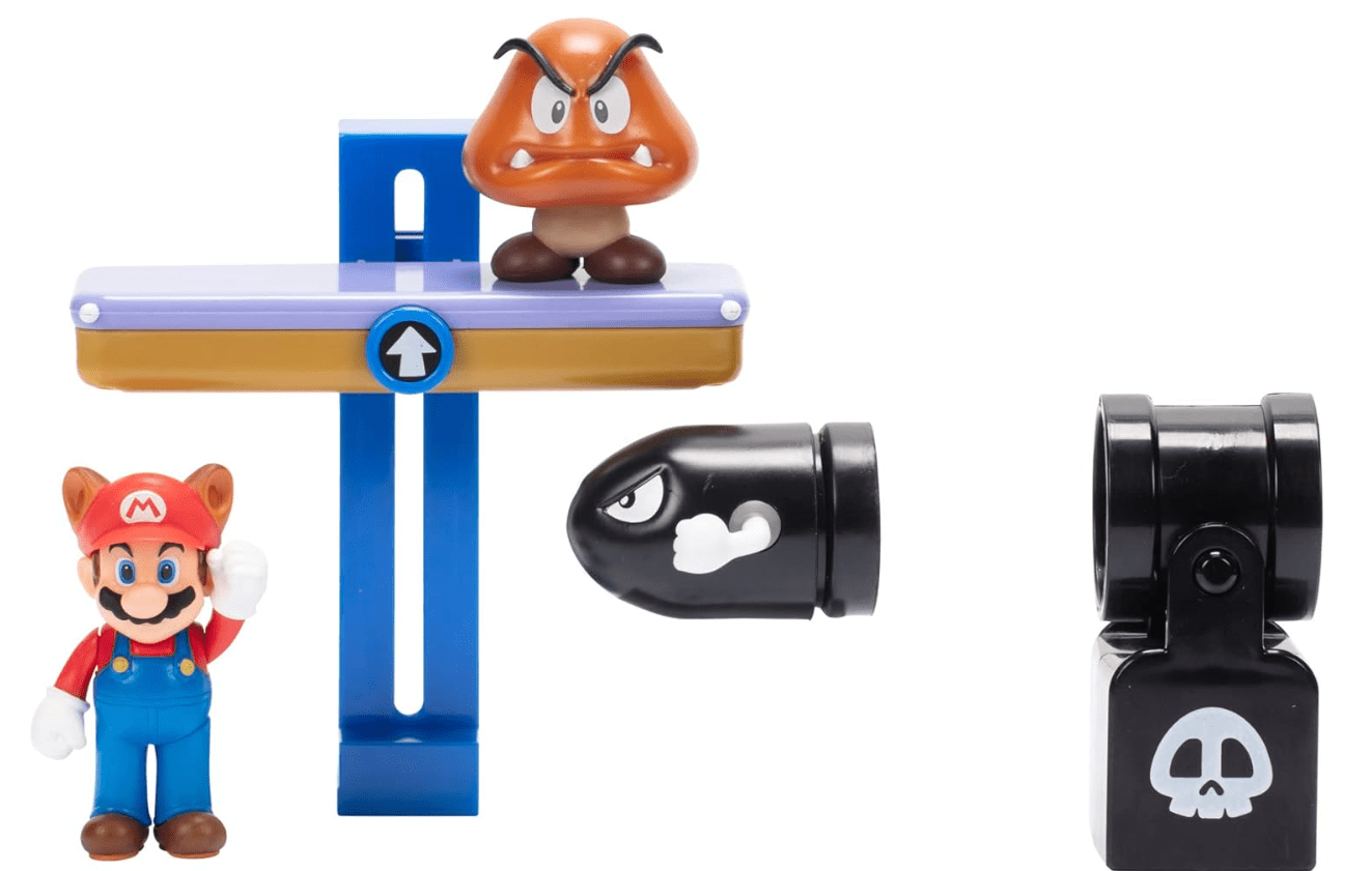 World of Nintendo Super Mario Switchback Hill Diorama Set 2.5in 41180 - Colorland Toys