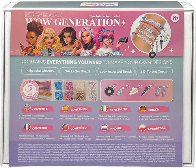 Wow Generation DIY Deluxe Metal Charms Bracelet Kit - Colorland Toys