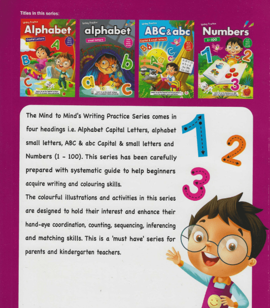 Writing Practice Number 1 - 100 60220 - Colorland Toys