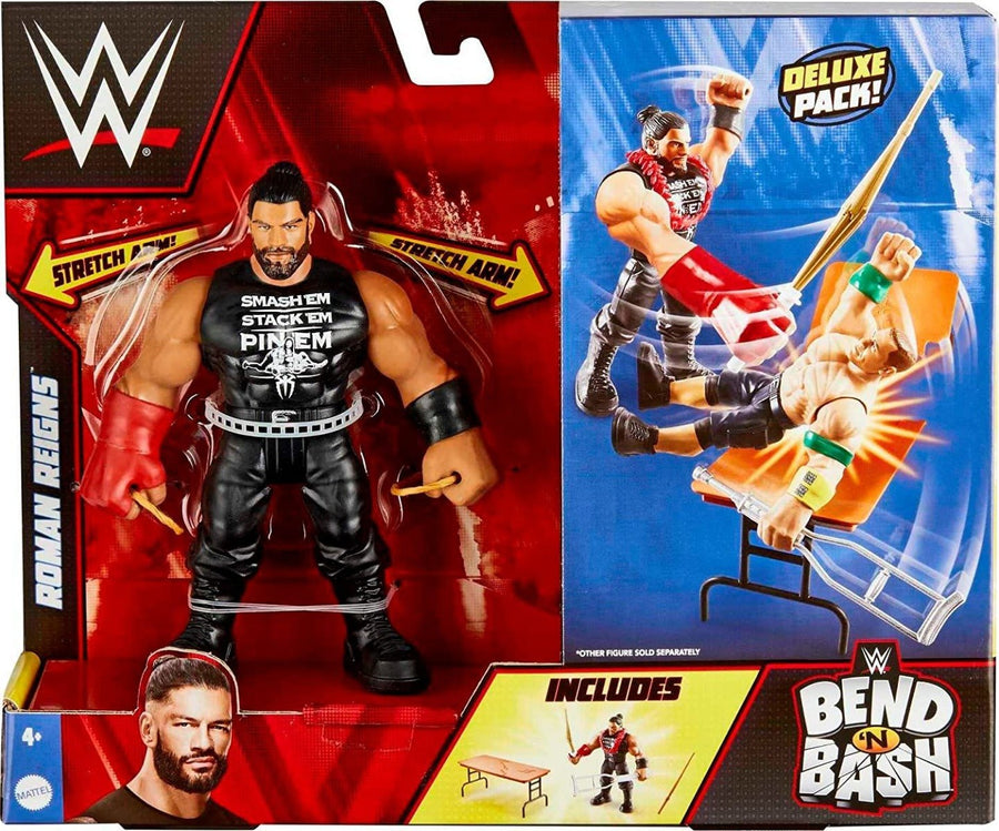 WWE Bend N’ Bash Deluxe Pack - Roman Reigns HLM03/HLM01