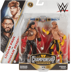 WWE Championship Showdown Wrestlers Action Figure - Roman Reigns VS Logan Paul HTW02/GDF63 - Colorland Toys