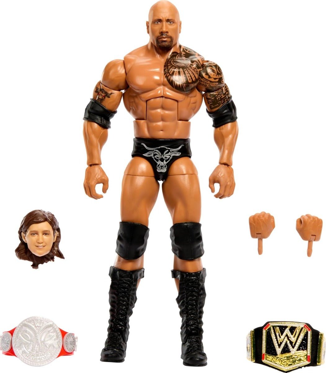 WWE Elite Collection The Rock Action Figure HVJ08/HVF76 - Colorland Toys