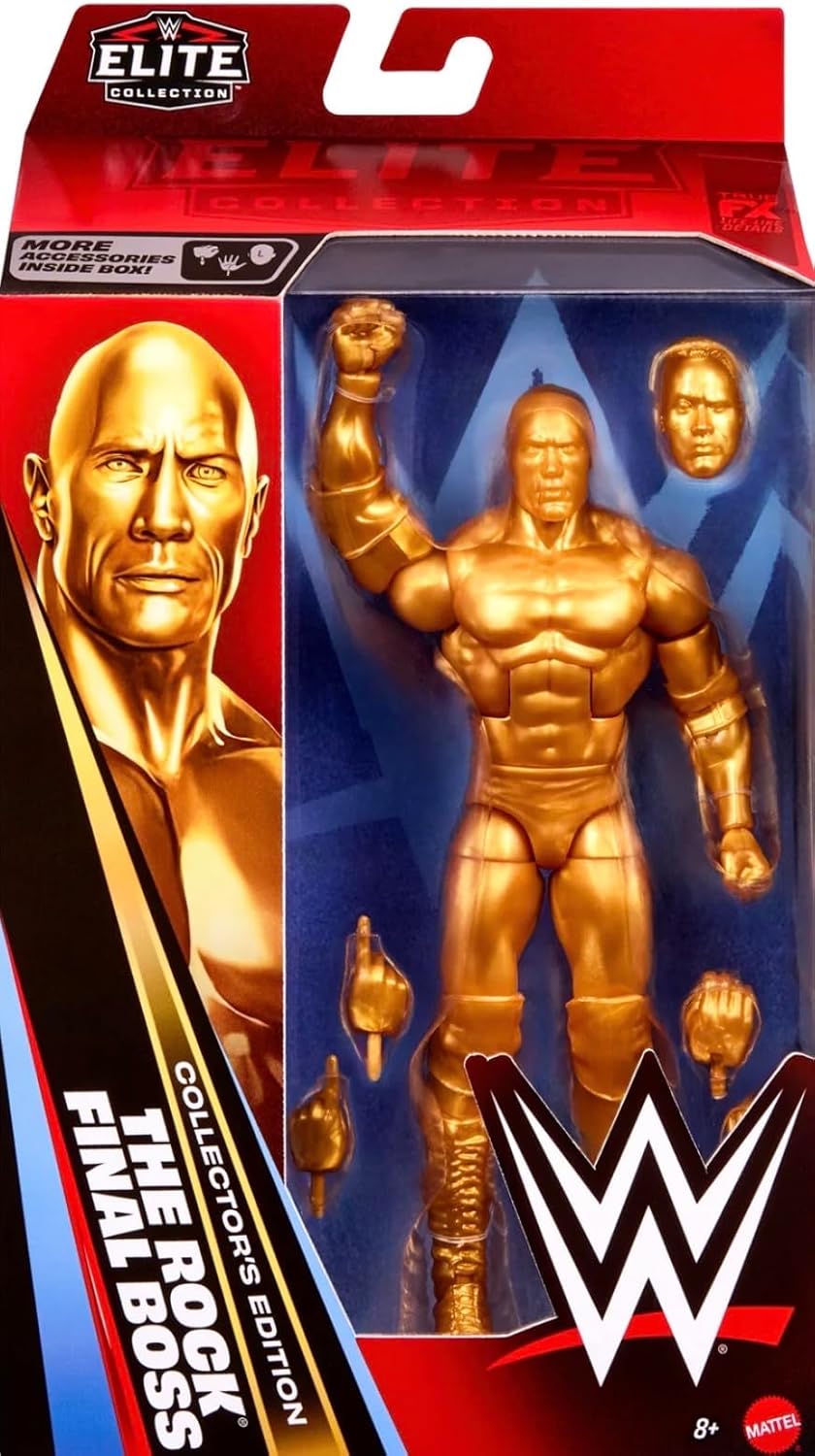 WWE Elite The Rock Gold Collector's Edition Action Figure