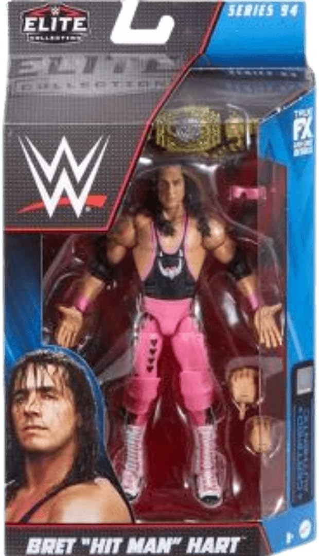 WWE Wrestling Elite Collection Series 94 Bret Hitman Hart HJM63/GDF60 - Colorland Toys