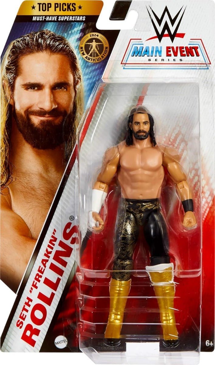 WWE Wrestling Main Event - Seth Rollins Action Figure HTW01/GFT58 - Colorland Toys
