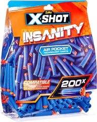 X - Shot 200 Darts Pack Refil Insanity XS - 36624 - Colorland Toys