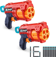 X - Shot Double Fury 4 Combo Foam Blaster Pack 36329 - Colorland Toys