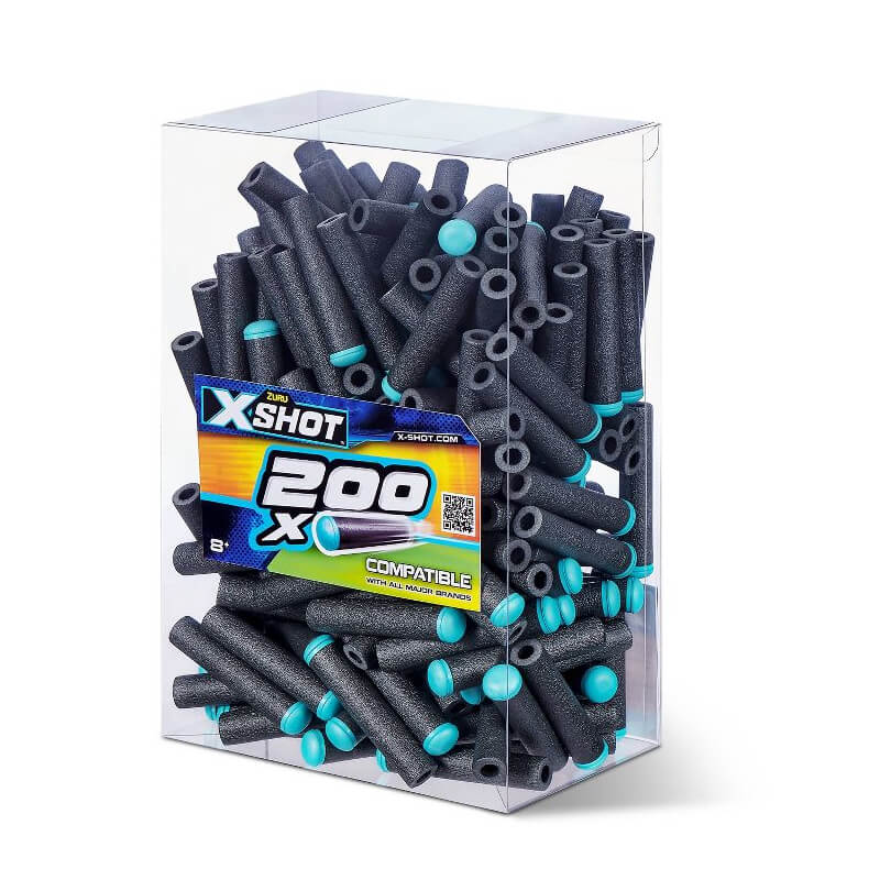 X - Shot Excel Dart Refill Gray/Blue 200 - pack XS - 36500 - Colorland Toys