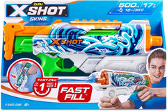 X - Shot Hyperload Water Fast - Fill Skins Waves XS - 11854A - Colorland Toys