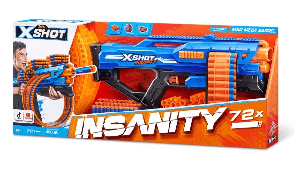 X - Shot Insanity Mad Mega Barrel XS - 36609 - Colorland Toys