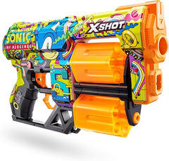 X - Shot Skins Flux Hyper Spike Sonic Blaster - Colorland Toys