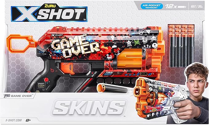X - Shot Skins Griefer Game Over - Colorland Toys
