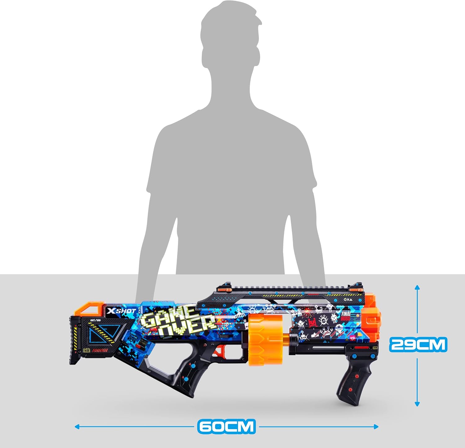 X - Shot Skins Last Stand Dart Blaster - Game Over - Colorland Toys