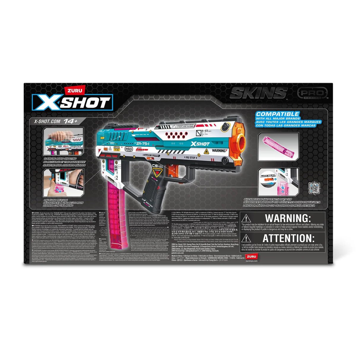 X-Shot Skins Pro Fury-X Blaster S1 | XS-36772 - Colorland Toys