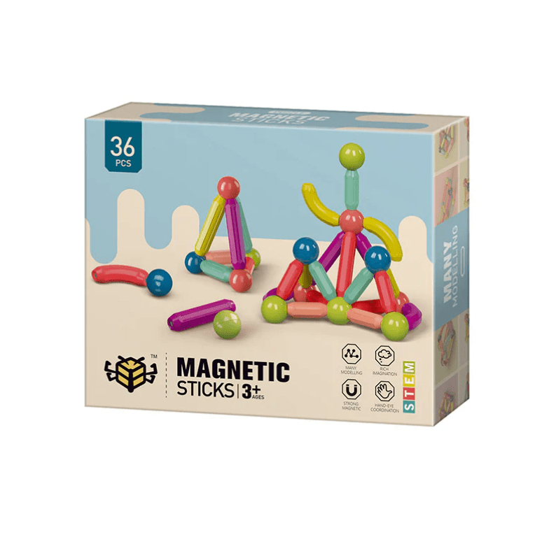 Xinbida Magnetic Sticks 36 - Pcs 672 - Colorland Toys