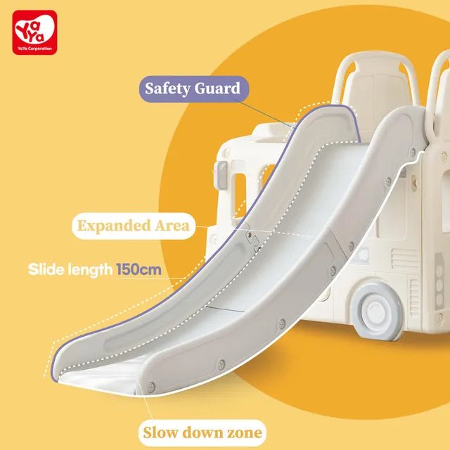 YaYa Little Bus 3in1 Slide Playset Vanilla Y2123 - Colorland Toys