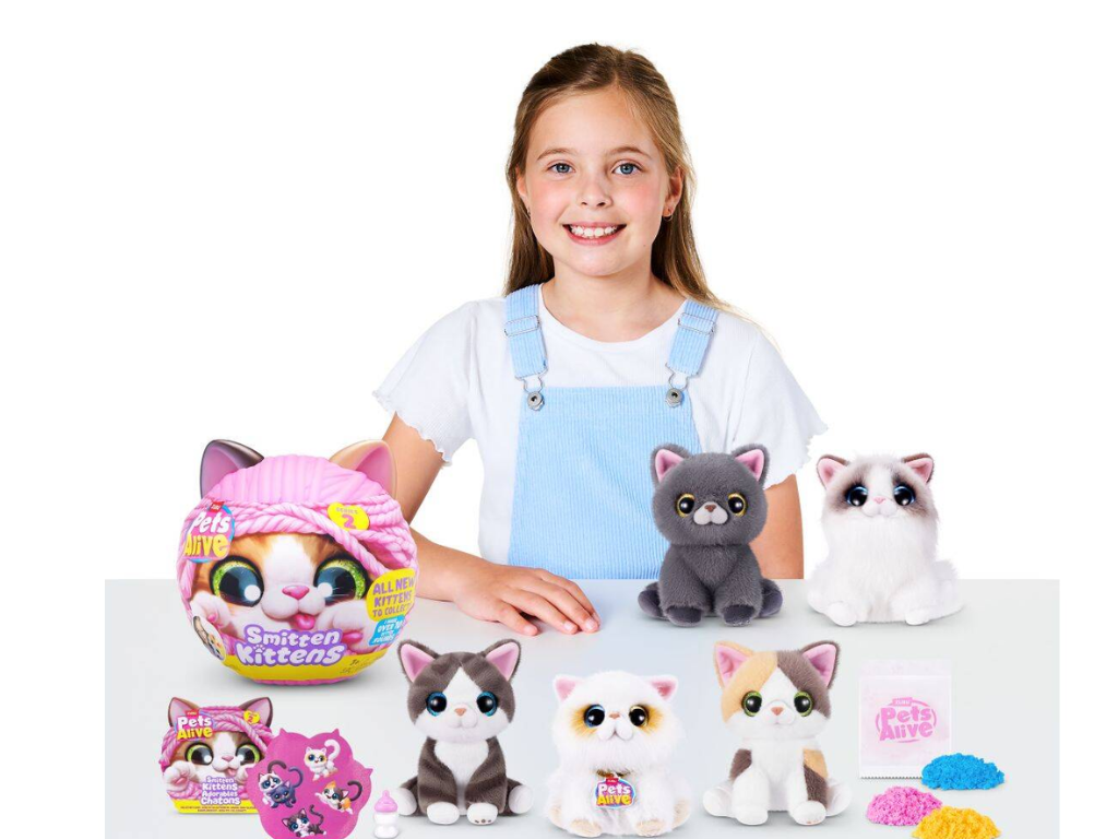 Zuru Pets Alive Smitten Kitten Plush Interactive Cat Toy - Colorland Toys
