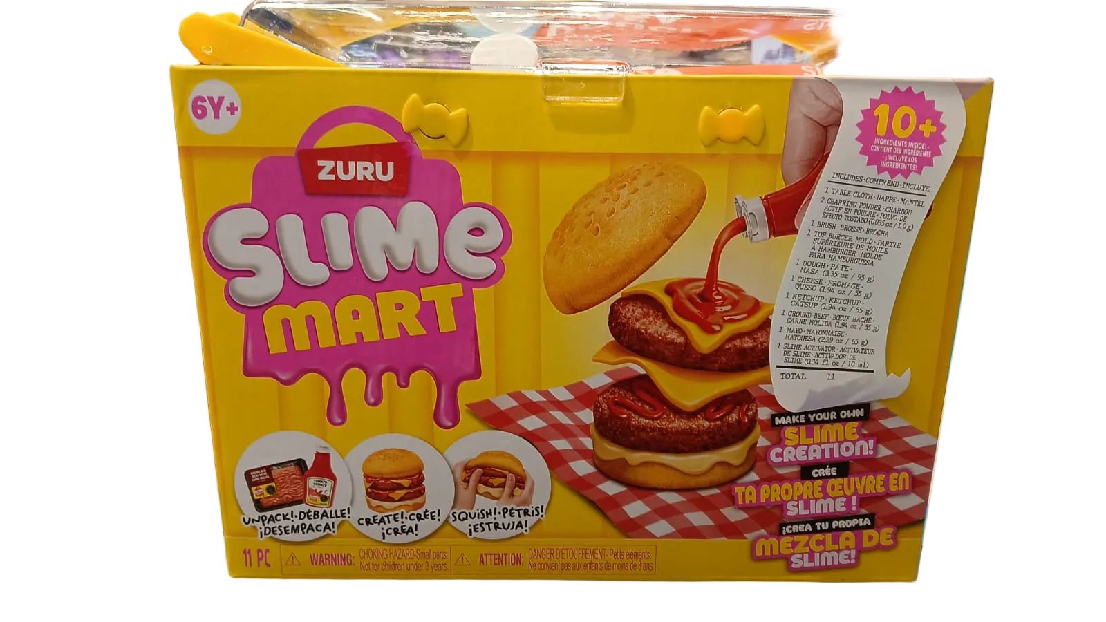 Zuru Slime Mart Small Shopping Basket Series 1Burger Window Box 15905A - Colorland Toys