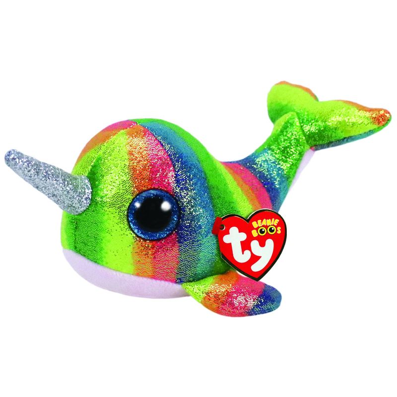 TY Beanie Babies Boos Nori the Narwhal 6inch 36216 - Colorland Toys