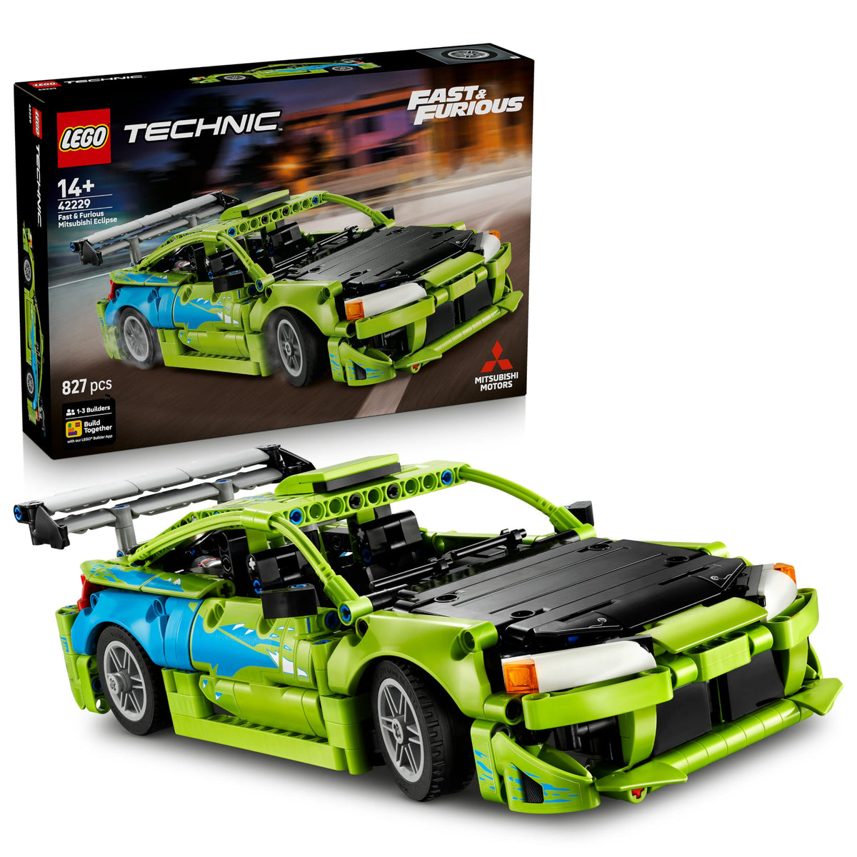 LEGO Technic Fast & Furious Mitsubishi Eclipse Car Building Set (42229)