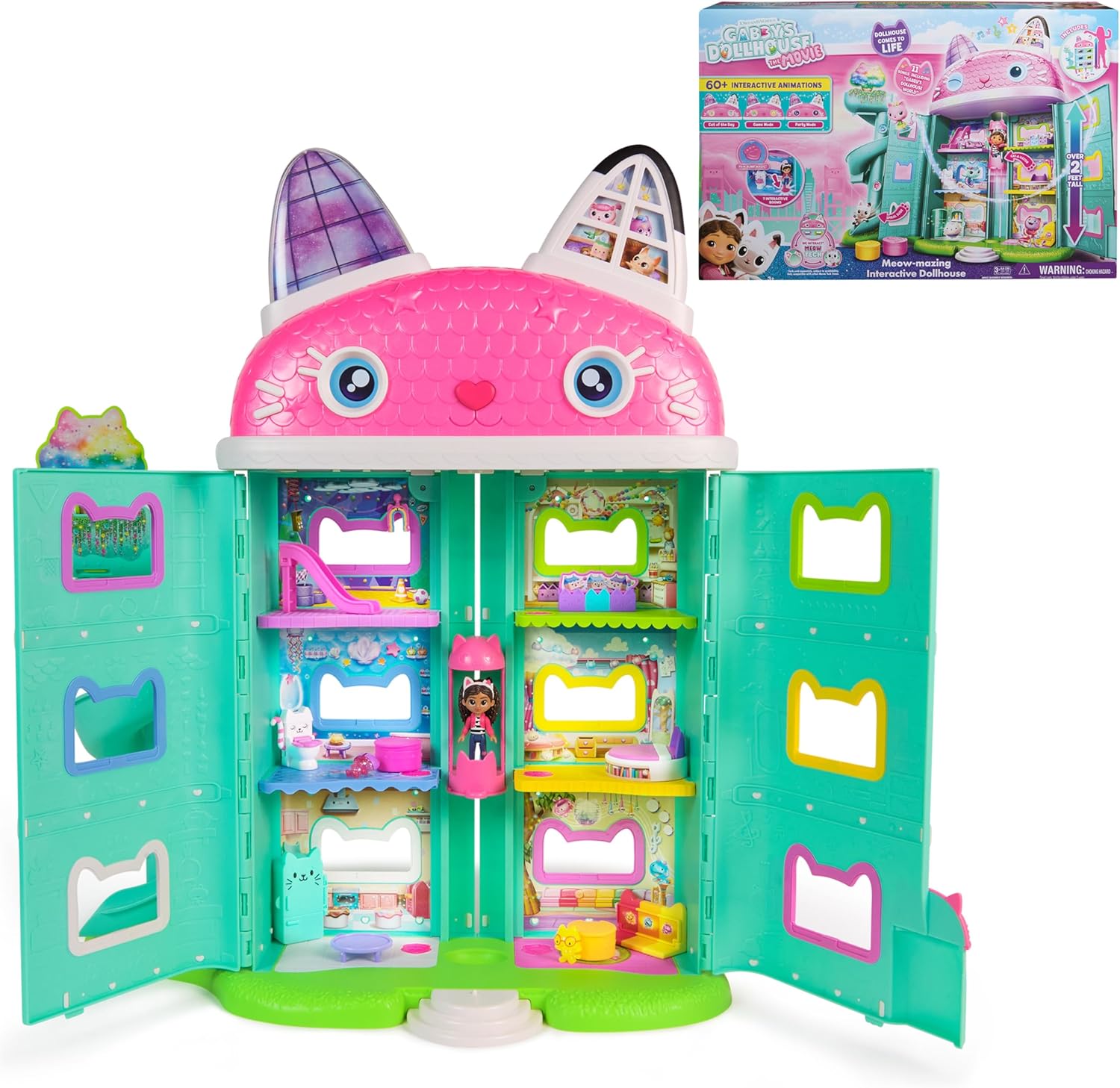 Gabby's Dollhouse: Meow-mazing Interactive Dollhouse Set for Kids