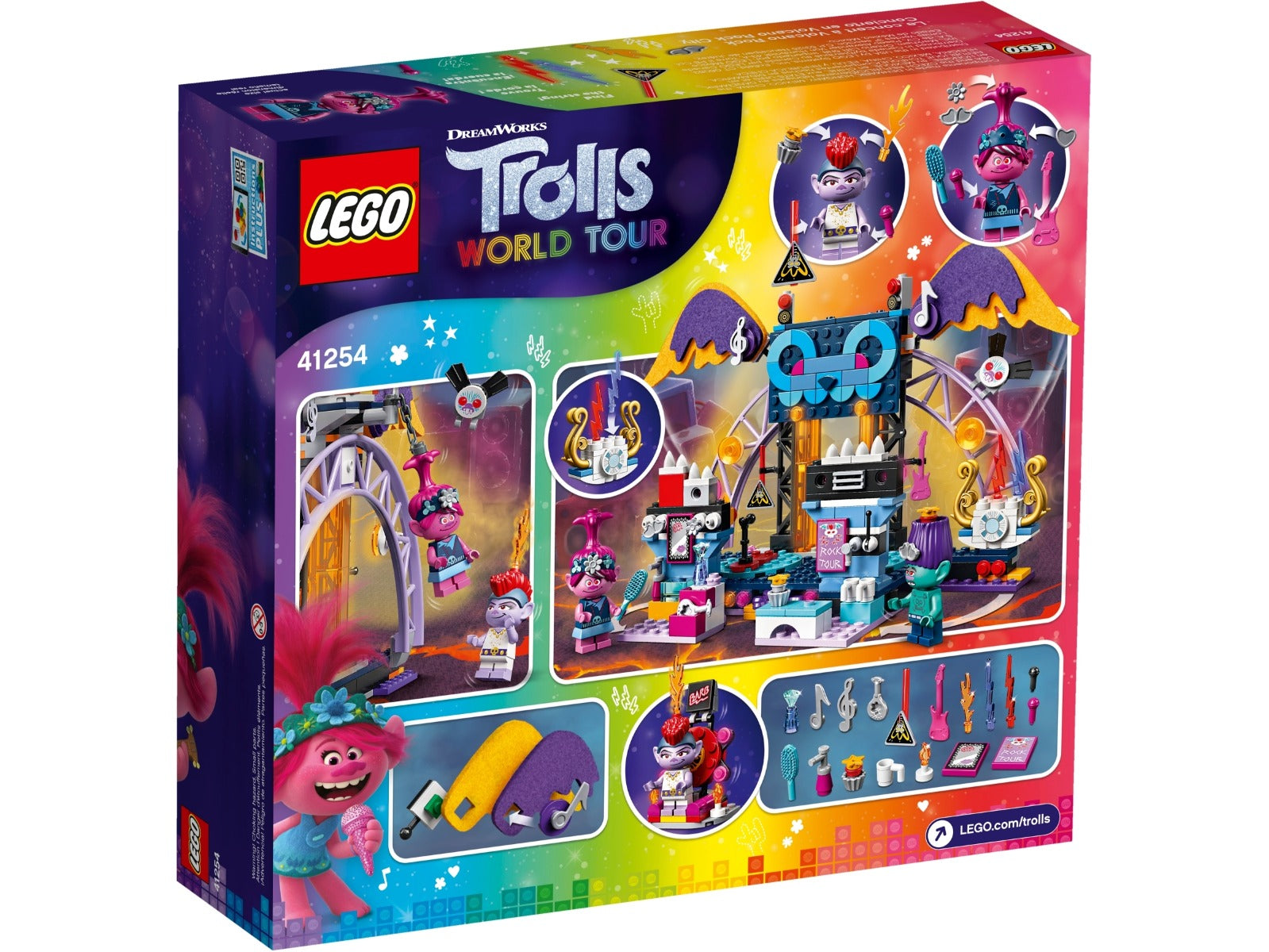 LEGO Trolls World Tour Volcano Rock City Concert 41254 - Colorland Toys