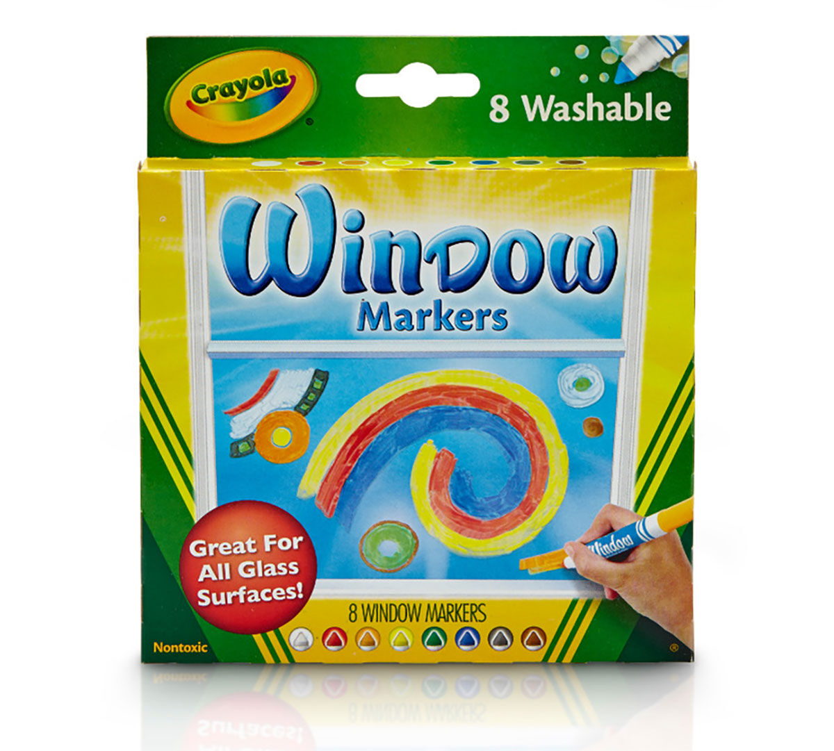 Washable Window Markers 8 Count - Colorland Toys