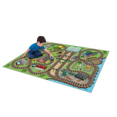 Thomas And Friends Jumbo Mega Mat With Vehicle 73600 - Colorland Toys
