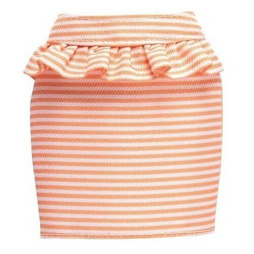 Barbie Peplum Skirt Fashion Pack Peach Stripes - Colorland Toys