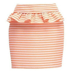 Barbie Peplum Skirt Fashion Pack Peach Stripes - Colorland Toys