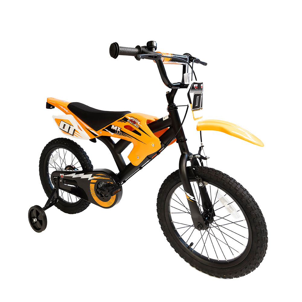 Little Angel 16 Inches Bicycle Moto Orange - Colorland Toys
