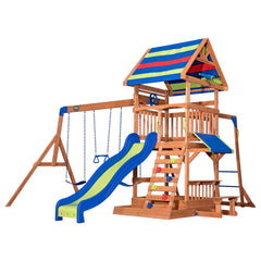 Backyard Discovery Beach Front Wooden Swing Set - Colorland Toys