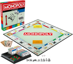 Monopoly Board Game Arabic Edition with Storage Tray & Larger Tokens