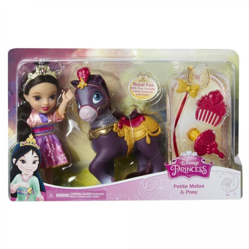 Disney Princess Petite Mulan Doll and Pony Playset - Colorland Toys