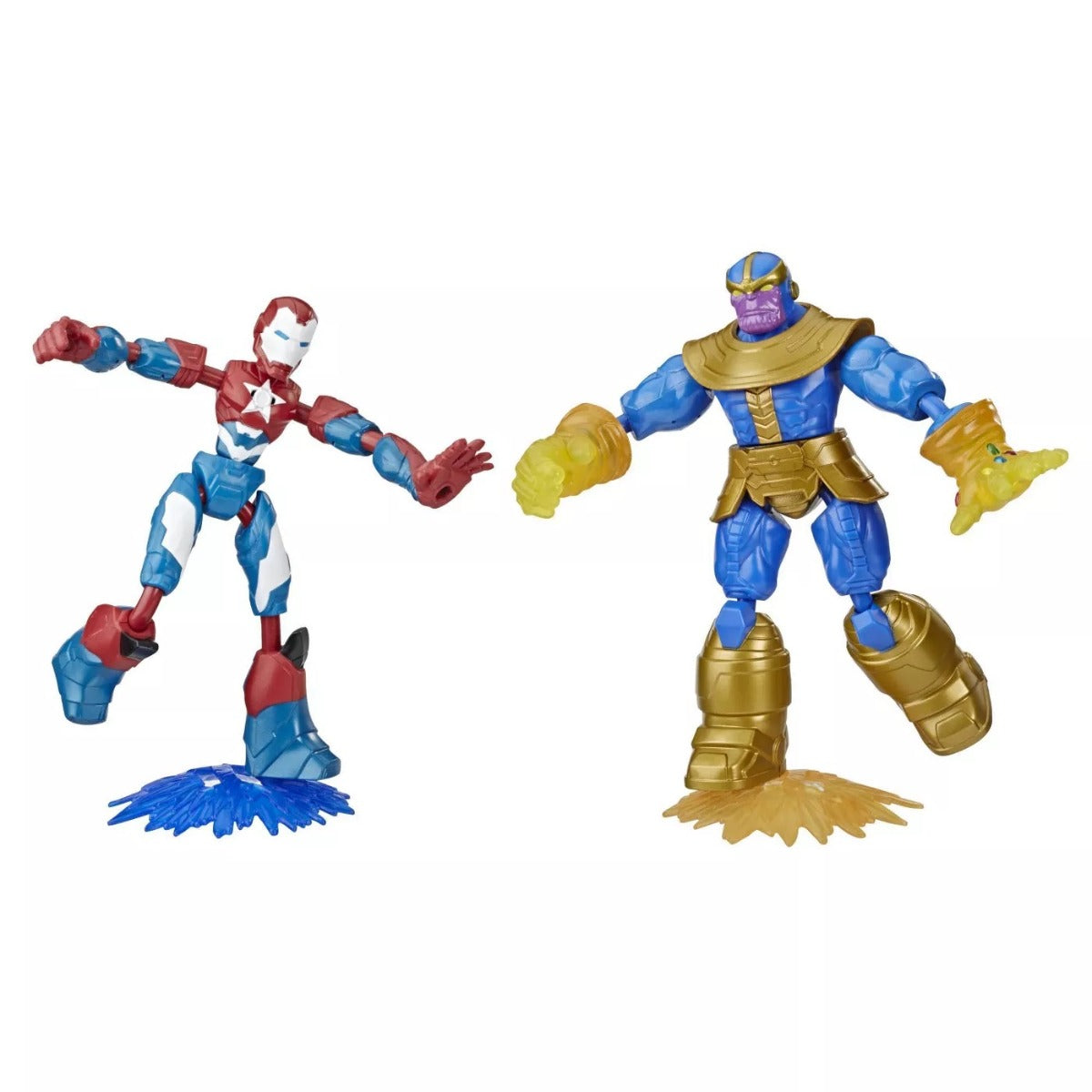Marvel Avengers Iron Patriot vs Thanos Bend and Flex Action Figures - Colorland Toys