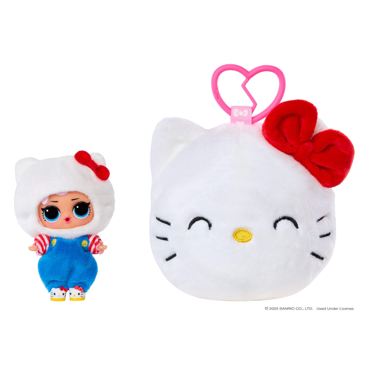 LOL Surprise Loves Hello Kitty™ Reversible Plush Surprise Keychain