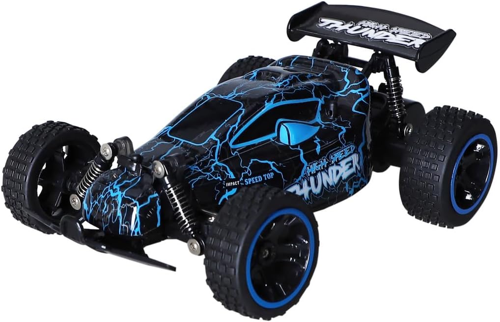 SAM TOYS Luminous 1:18 Racing RC Car – 3 Light Modes – Blue