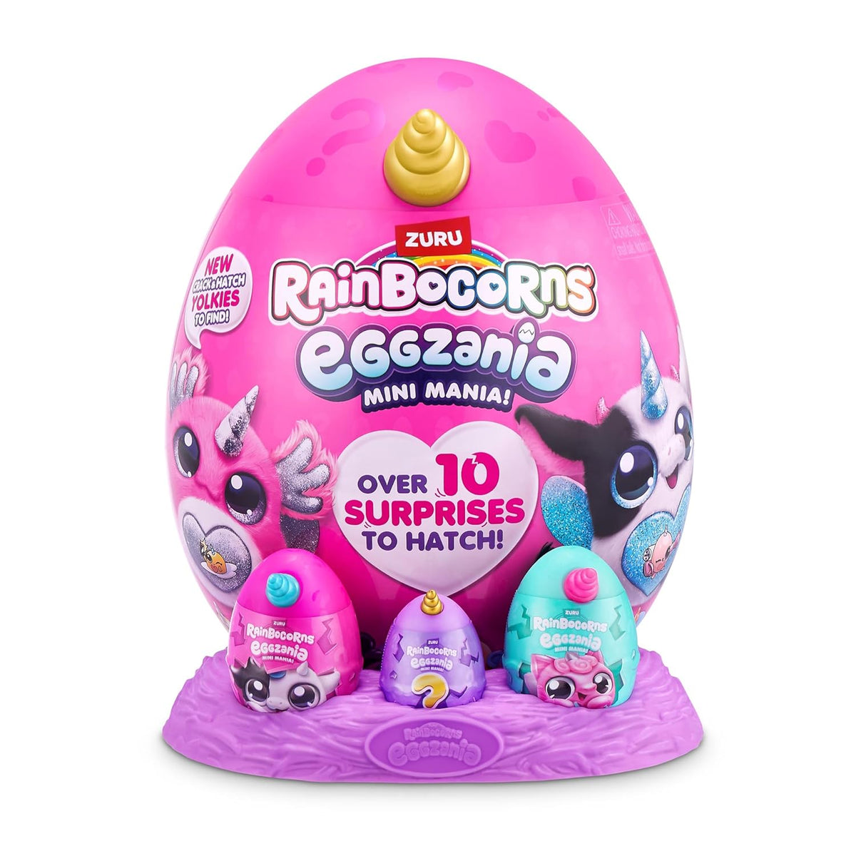 Rainbocorns Eggzania Surprise Mini Mania Series 1 — Collectible Plush Egg