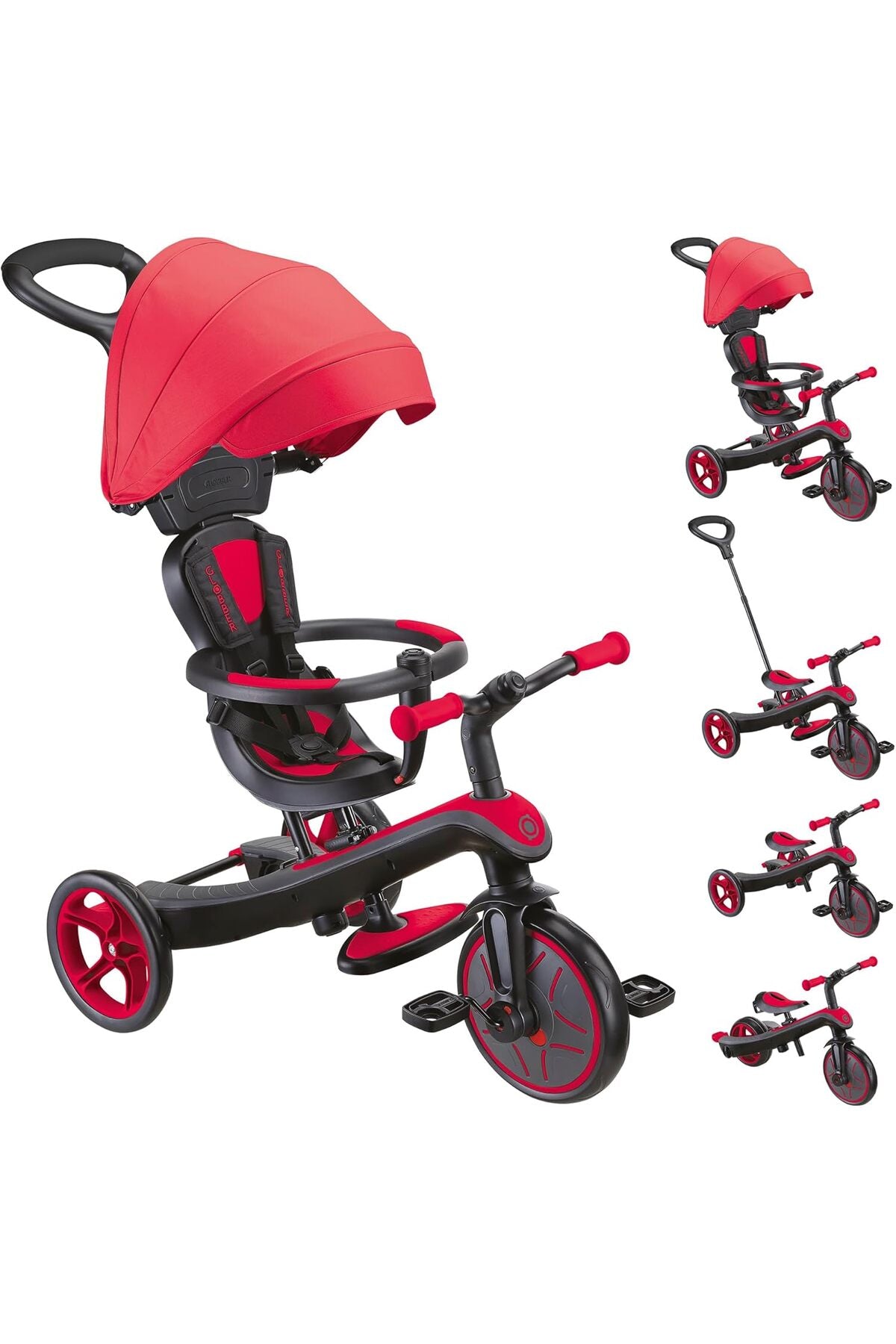 Globber Explorer Trike Tricycles (4 in 1) Red 634-102