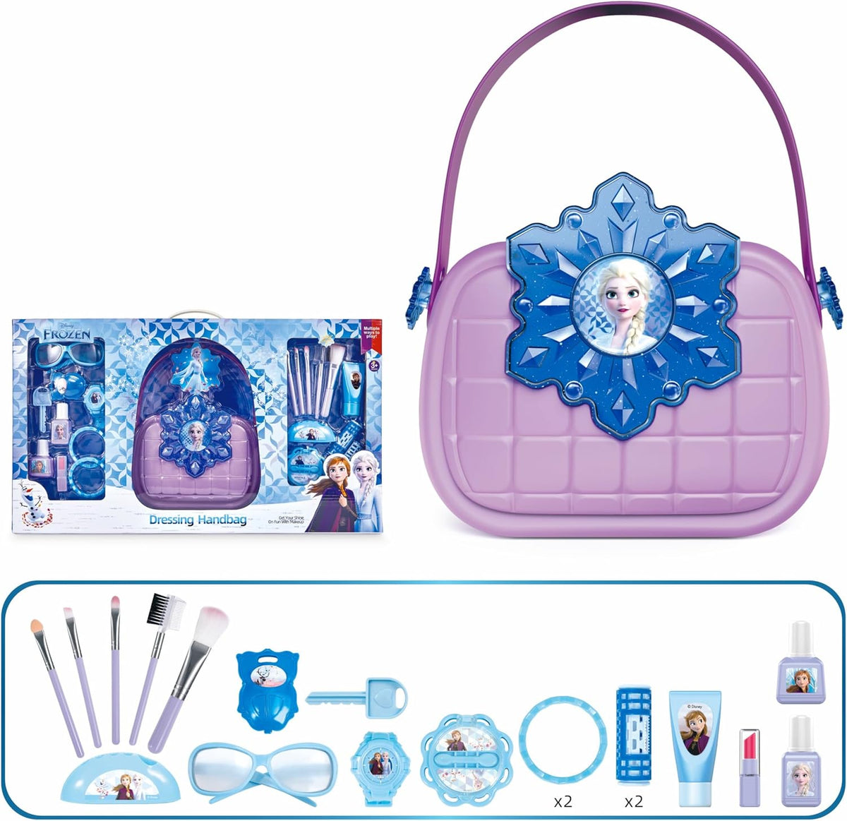 Frozen Handbag And Makeup Kit by HKTEC – Frozen-Themed Pretend Playset